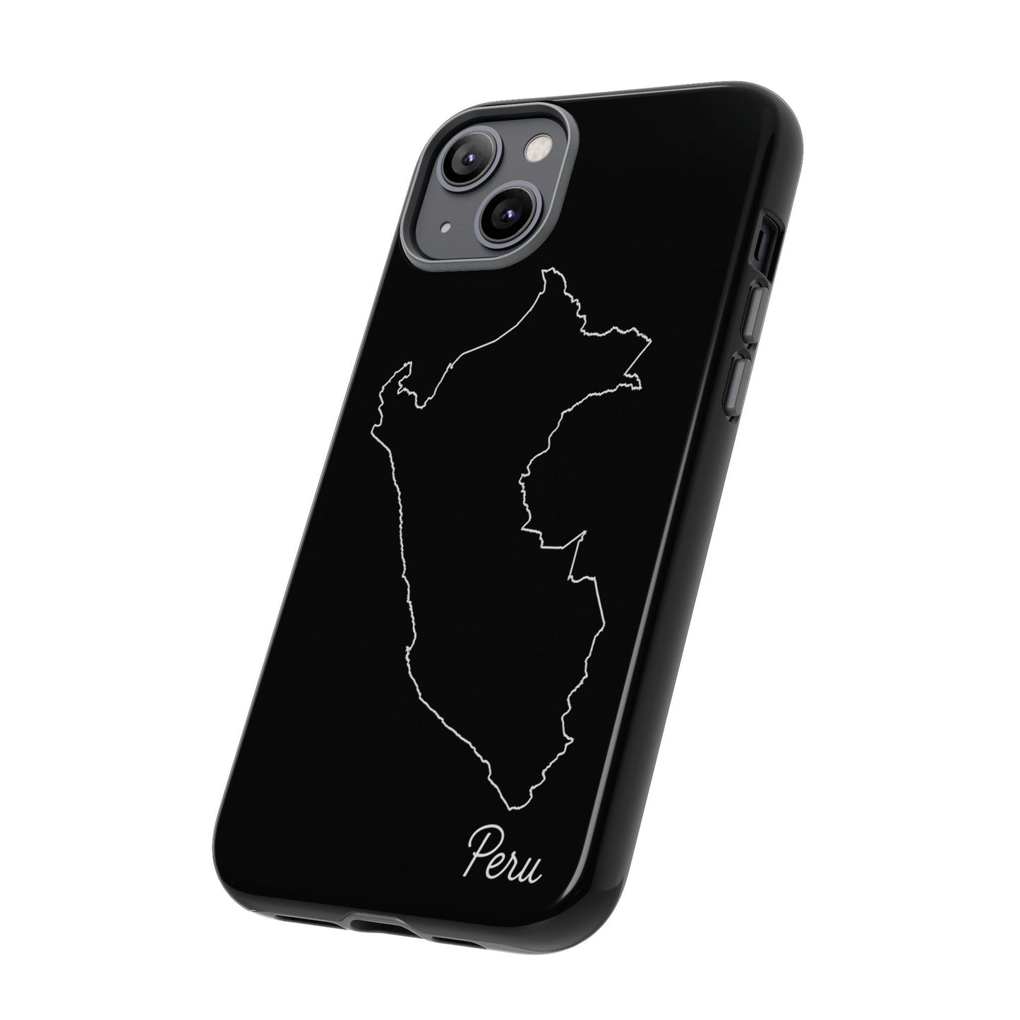 Peru Outline Phone Case – Minimal Country Map Tough Case (iPhone, Samsung, Pixel)