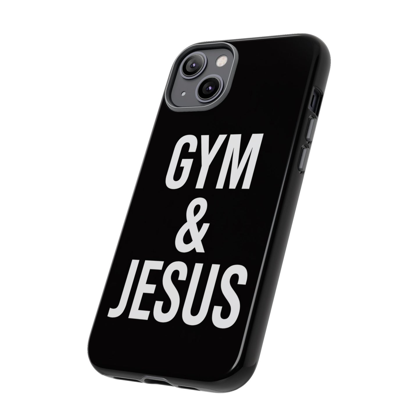 Gym & Jesus Phone Case Christian Faith Workout Gym Motivation Case