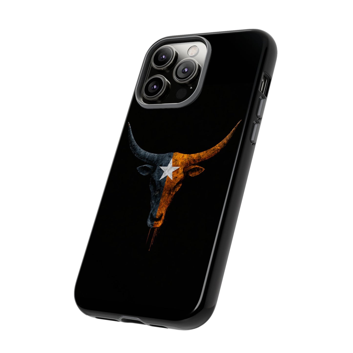 Texas Longhorn Skull Phone Case Western Cowboy Bull iPhone Samsung Cover