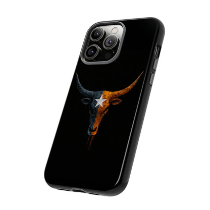 Texas Longhorn Skull Phone Case Western Cowboy Bull iPhone Samsung Cover