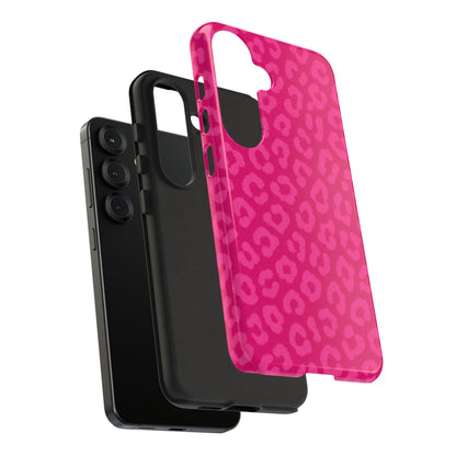 Hot Pink Leopard Phone Case – Bold Coquette Aesthetic Tough Case