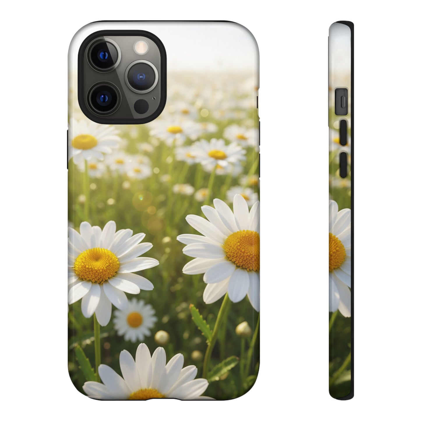 Daisy Phone Case – Floral Spring Field Tough Protective Case (iPhone, Samsung, Pixel)