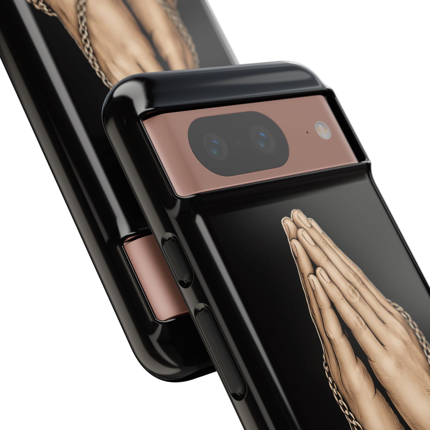 Praying Hands Cross Phone Case – Christian Faith Scripture Cover