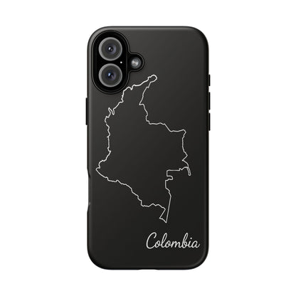 Colombia Outline Phone Case – Minimal Country Map Tough Case (iPhone, Samsung, Pixel)