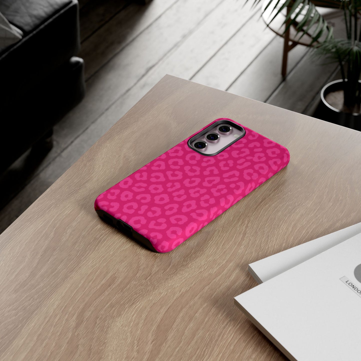 Hot Pink Leopard Print Phone Case – Bold Coquette Leopard Tough Case