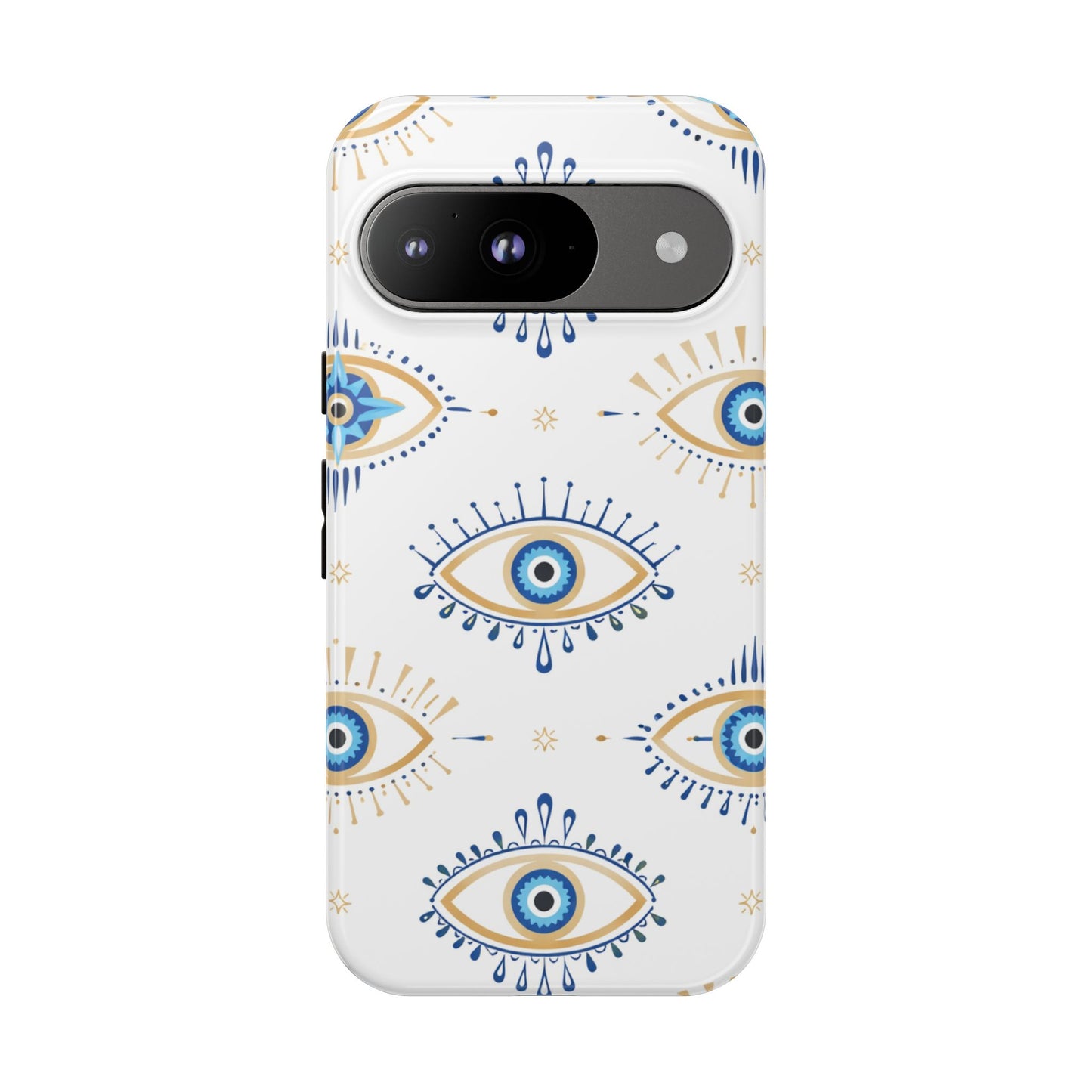 Blue Evil Eye Phone Case – Protective Slim Shockproof Cover for Iphone, Samsung Galaxy and Pixel