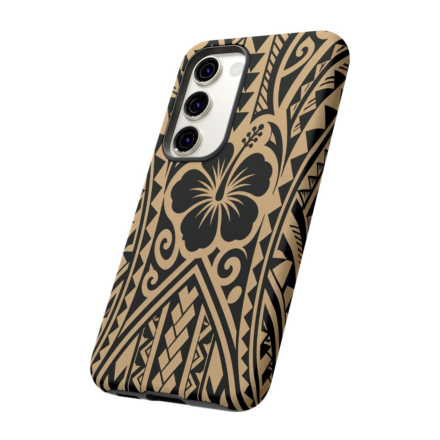 Polynesian Tribal Hawaiin Hibiscus Phone Case for iPhone Samsung Galaxy