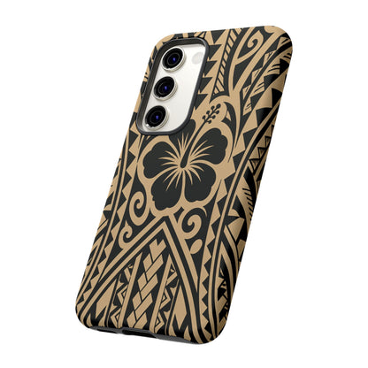 Polynesian Tribal Hawaiin Hibiscus Phone Case for iPhone Samsung Galaxy