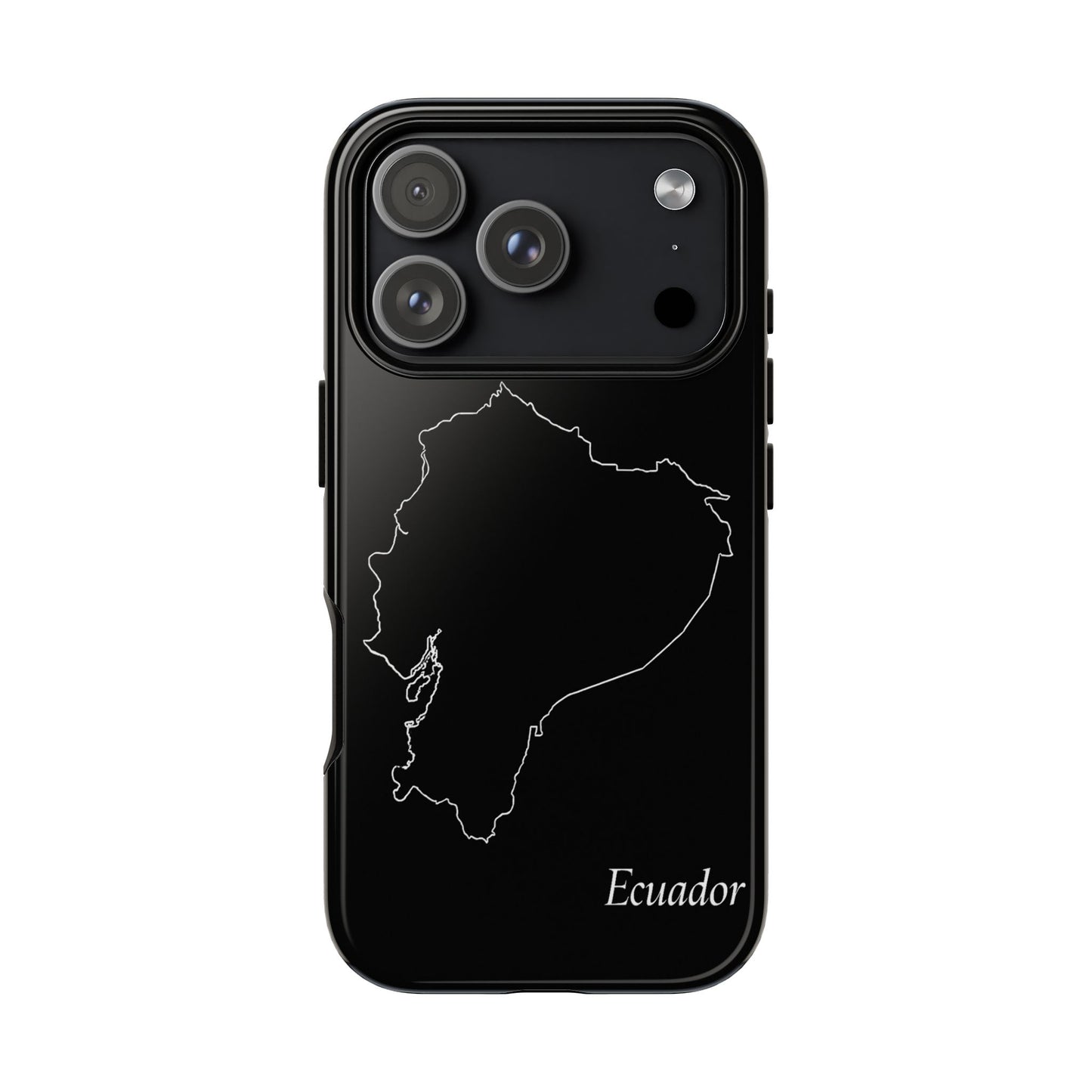 Ecuador Outline Phone Case – Minimal Country Map Tough Case (iPhone, Samsung, Pixel)