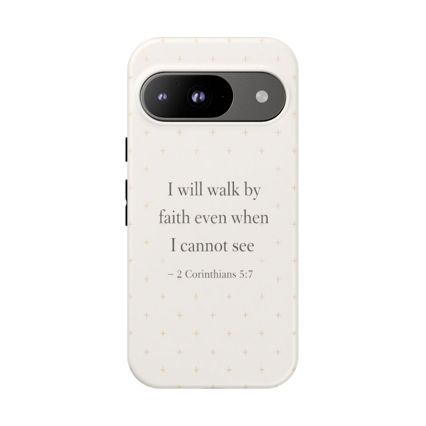Walk by Faith Phone Case 2 Corinthians 5:7 Christian Bible Cover