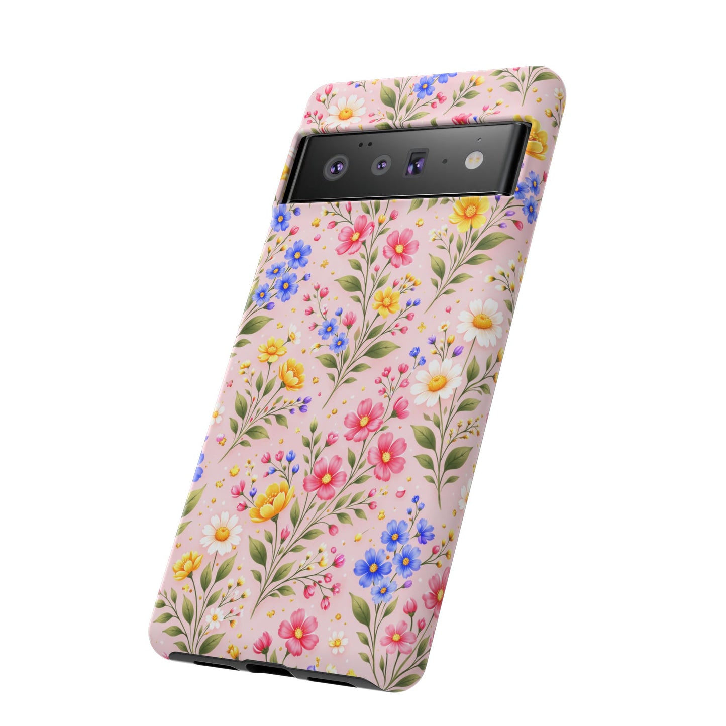 Wildflower Floral Phone Case Vintage Spring Meadow Tough Cover
