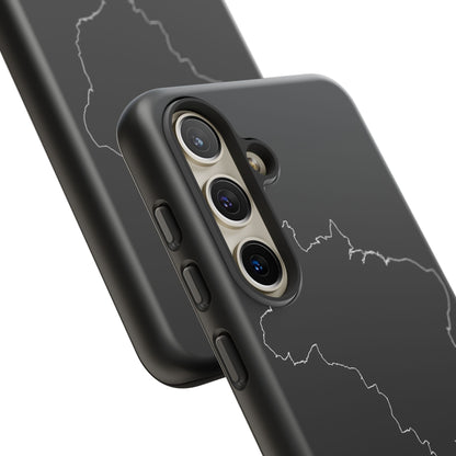 Brazil Outline Phone Case – Minimal Country Map Tough Case (iPhone, Samsung, Pixel)