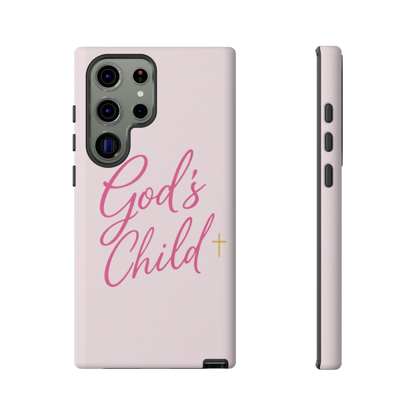 Gods Child Phone Case Christian Pink Aesthetic Tough iPhone Case