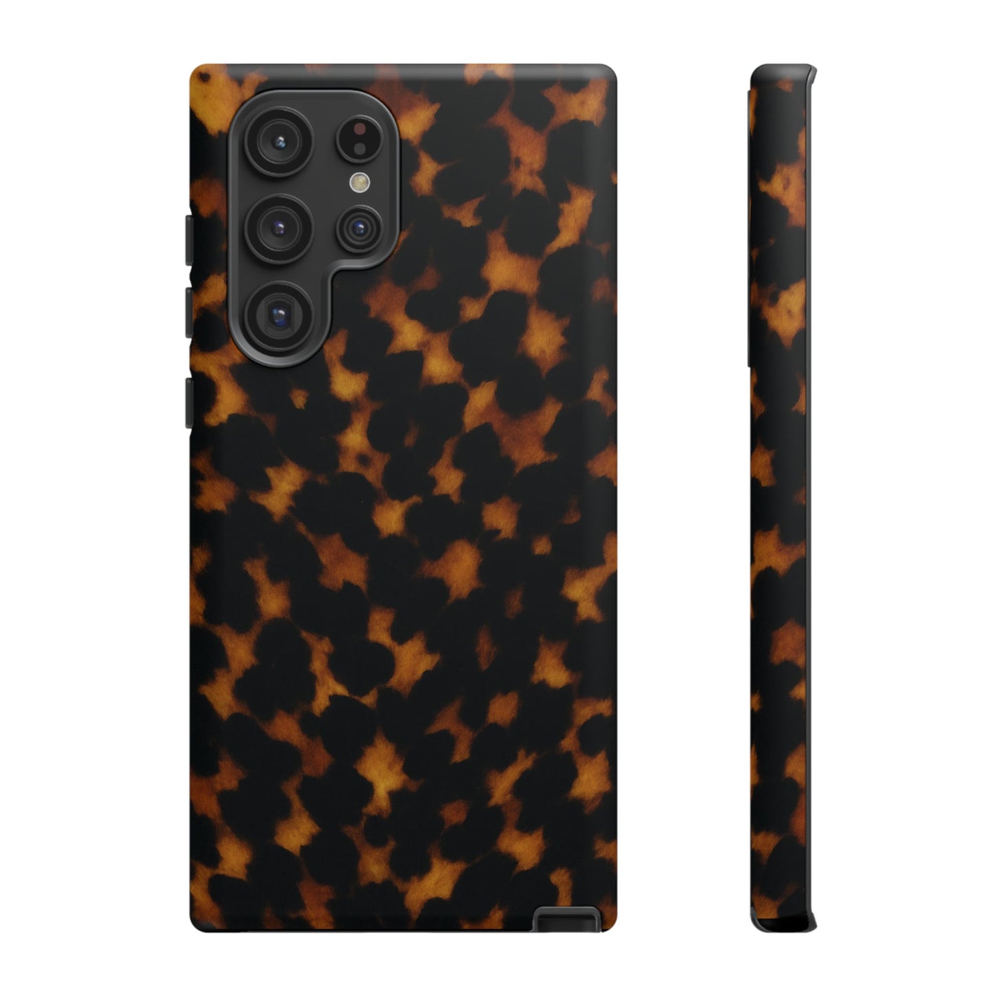 Tortoiseshell Pattern Tough Phone Case | Classic Leopard-Style Protective Cover