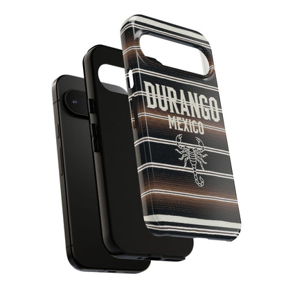 Durango Mexico Phone Case | Serape Scorpion Western Design | Mexican Heritage Tough Case for iPhone & Samsung