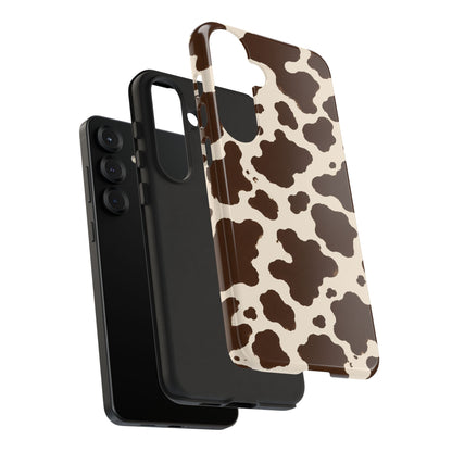 Western Cow Print Tough Phone Case for iPhone Samsung Galaxy Pixel