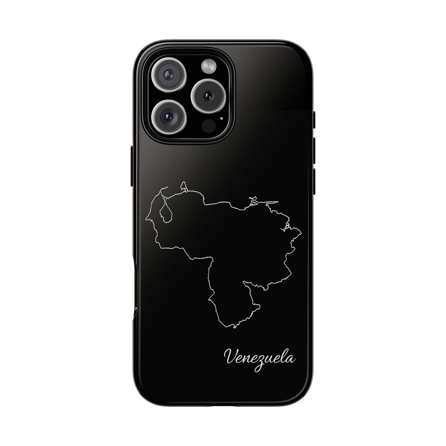 Venezuela Outline Phone Case – Minimal Country Map Tough Case (iPhone, Samsung, Pixel)