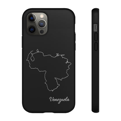 Venezuela Outline Phone Case – Minimal Country Map Tough Case (iPhone, Samsung, Pixel)