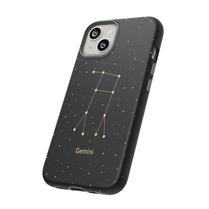Gemini Zodiac Constellation Phone Case – Luxe Gold Celestial Cover