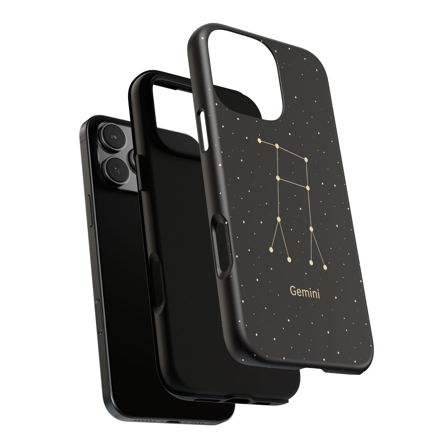 Gemini Zodiac Constellation Phone Case – Luxe Gold Celestial Cover