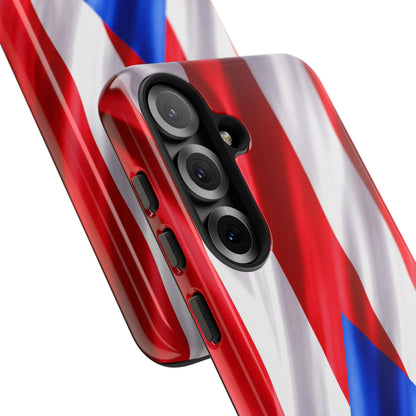 Puerto Rico Flag Phone Case | Boricua Pride Tough Case | Puerto Rican Flag Protective Cover for iPhone & Samsung