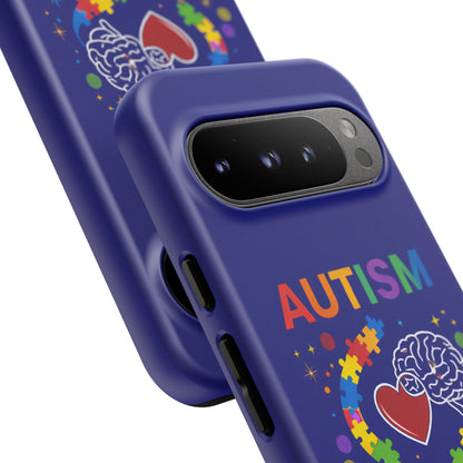 Autism Awareness Tough Case – "Love Connects All Pieces" Phone Case for Iphone, Samsung Galaxy and Pixel