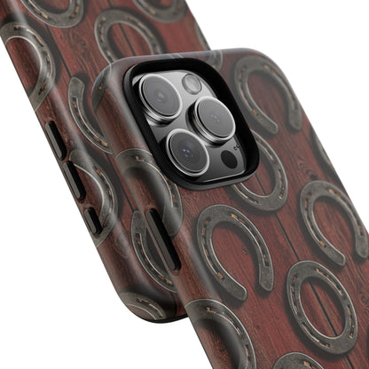 Rustic Horseshoe Western Phone Case – Cowboy Country Ranch Tough Case