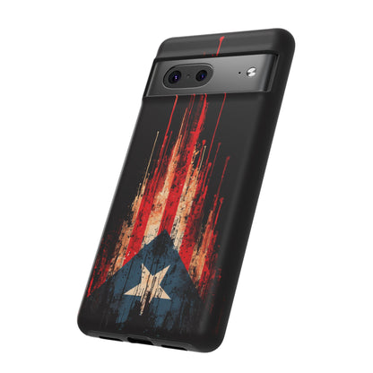 Puerto Rico Flag Phone Case | Distressed Puerto Rican Flag Tough Case | Boricua Pride Protective iPhone Samsung Cover
