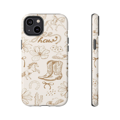 Western Cowgirl Phone Case for iPhone Samsung Galaxy Pixel Tough Case