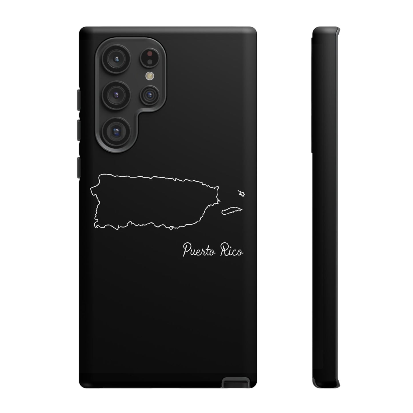 Puerto Rico Outline Phone Case – Minimal Country Map Tough Case (iPhone, Samsung, Pixel)