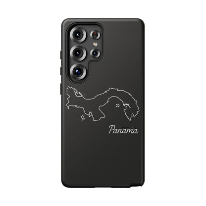 Panama Outline Phone Case – Minimal Country Map Tough Case (iPhone, Samsung, Pixel)