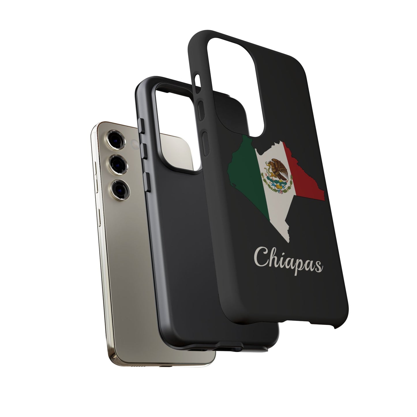 Chiapas Mexico Flag Map Phone Case | Mexican American Pride Tough Case for iPhone & Samsung