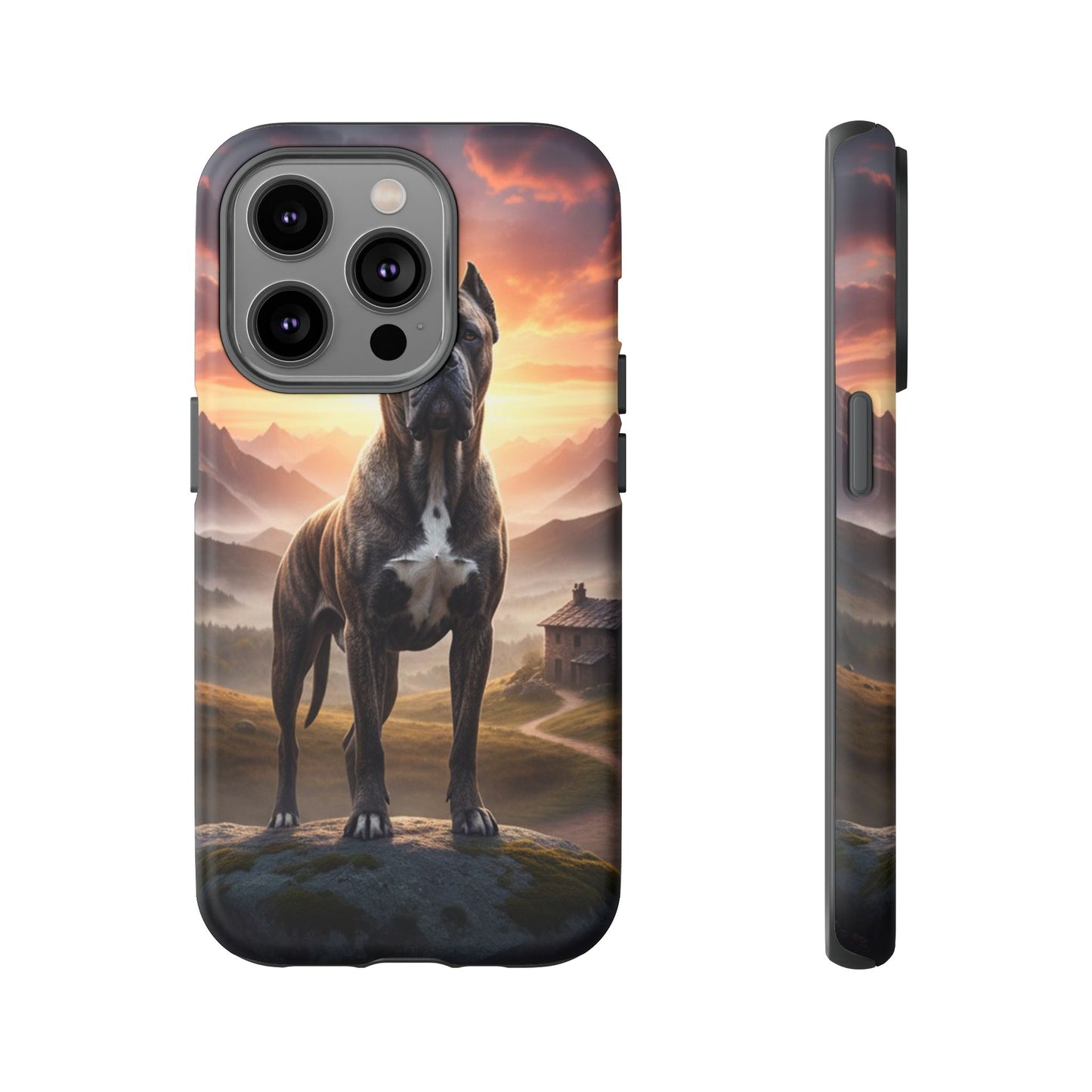 Cane Corso Phone Case – Guard Dog Sunset Tough Case (iPhone, Samsung, Pixel) | Dog Lover Gift