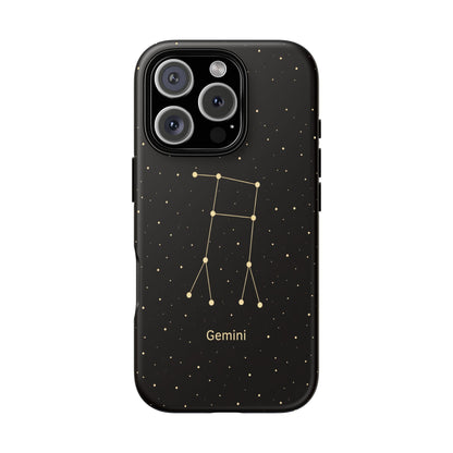 Gemini Zodiac Constellation Phone Case – Luxe Gold Celestial Cover