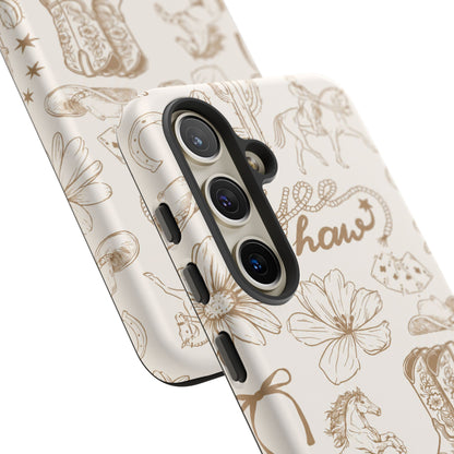 Western Cowgirl Phone Case for iPhone Samsung Galaxy Pixel Tough Case