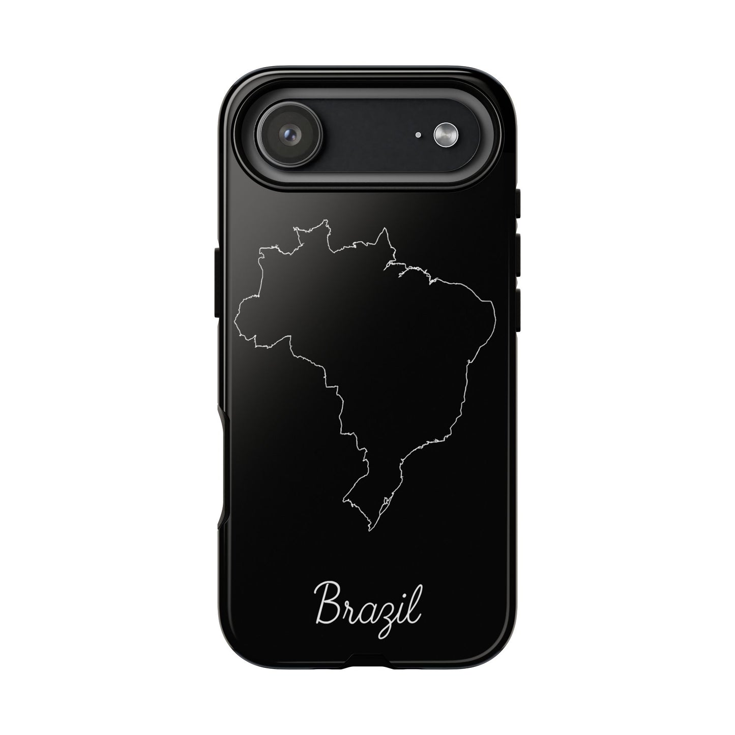 Brazil Outline Phone Case – Minimal Country Map Tough Case (iPhone, Samsung, Pixel)