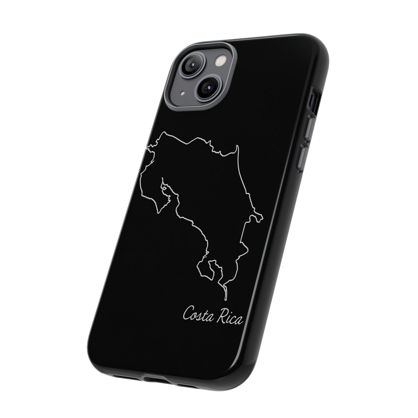 Costa Rica Outline Phone Case – Minimal Country Map Tough Case (iPhone, Samsung, Pixel)
