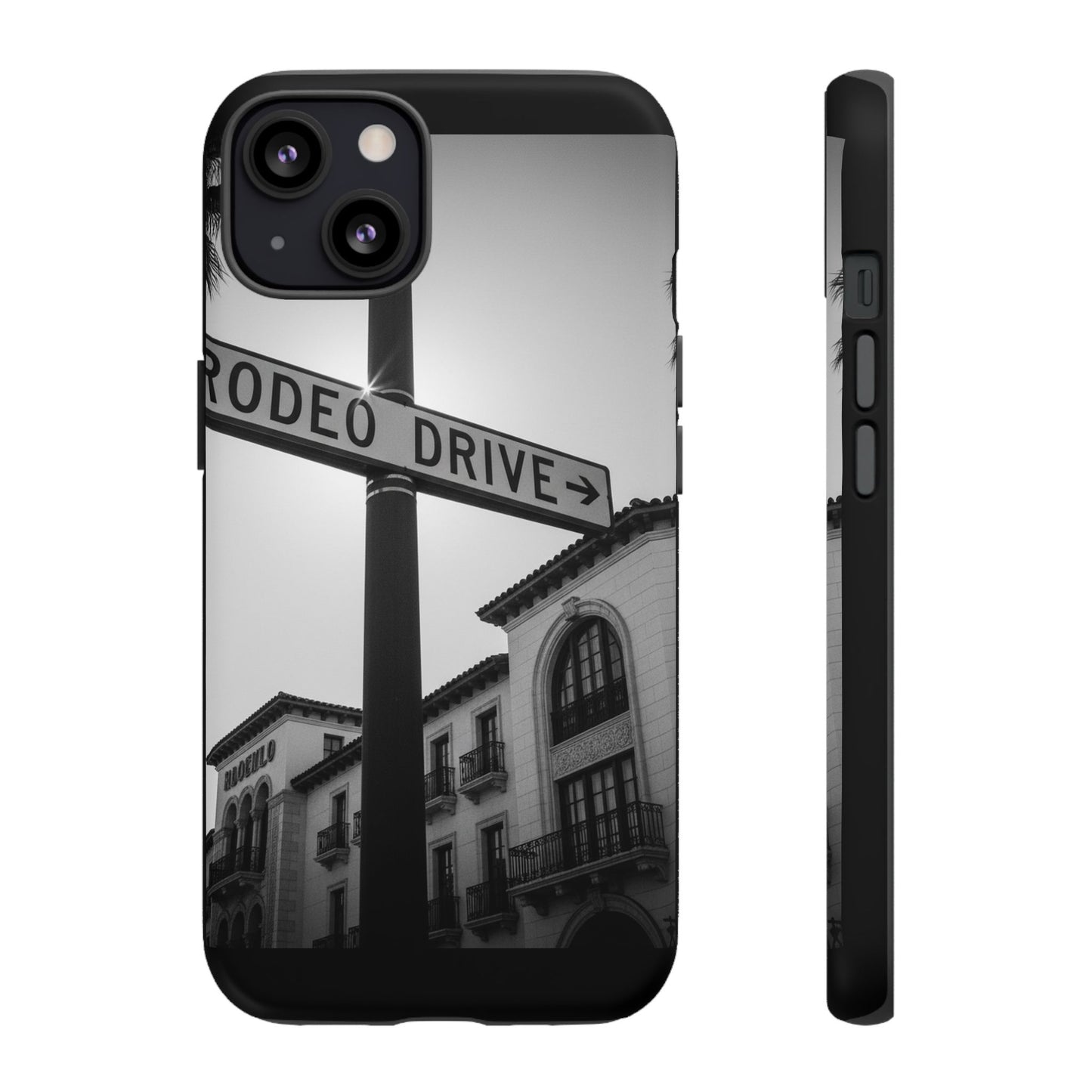 Rodeo Drive Phone Case | Los Angeles Aesthetic Black & White Photography | Luxury LA Street Tough Case for iPhone & Samsung