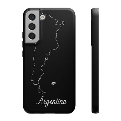 Argentina Outline Phone Case – Minimal Country Map Tough Case (iPhone, Samsung, Pixel)