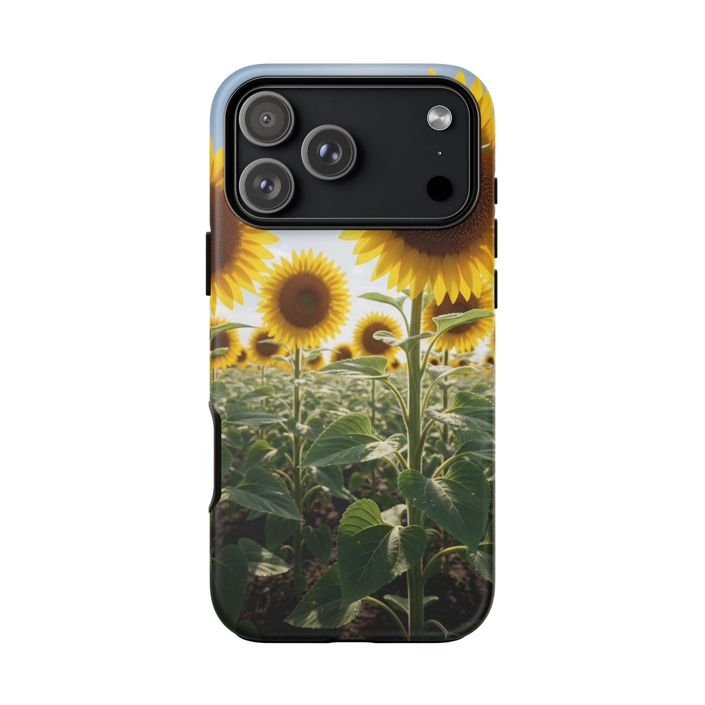Sunflower Field Phone Case | Golden Hour Floral Aesthetic | Bright Summer Tough Case