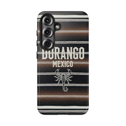 Durango Mexico Phone Case | Serape Scorpion Western Design | Mexican Heritage Tough Case for iPhone & Samsung