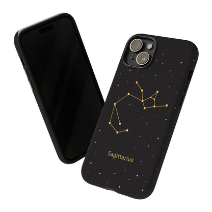 Sagittarius Zodiac Constellation Phone Case – Luxe Gold Celestial Cover