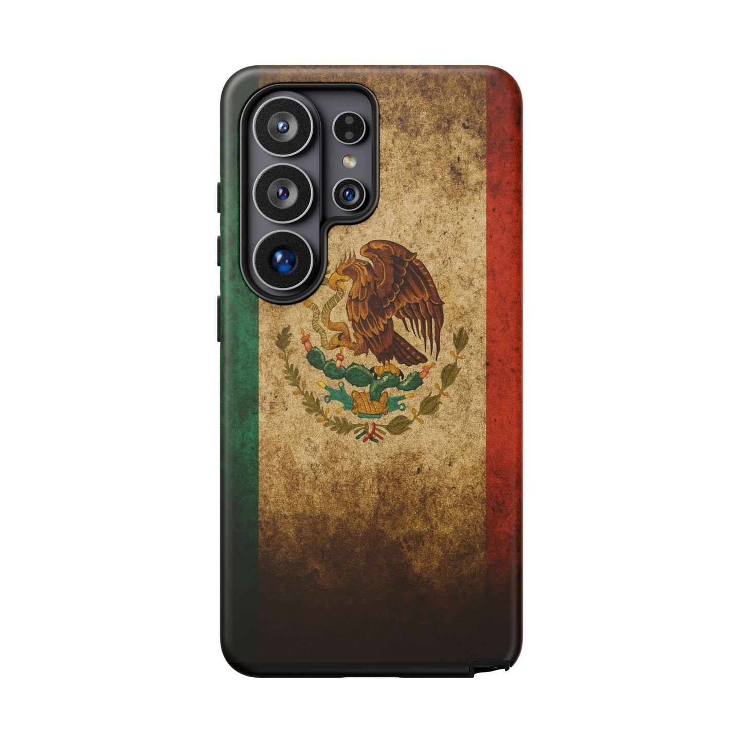 Vintage Mexico Flag Phone Case – Mexican Pride Grunge Flag Aesthetic Tough Case