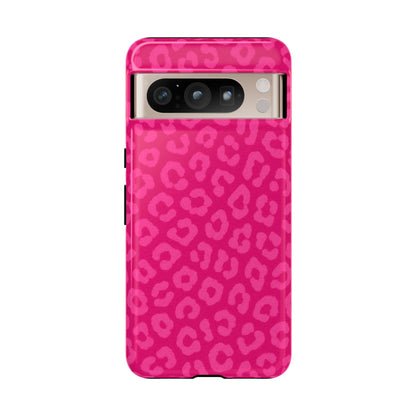 Hot Pink Leopard Print Phone Case – Bold Coquette Leopard Tough Case