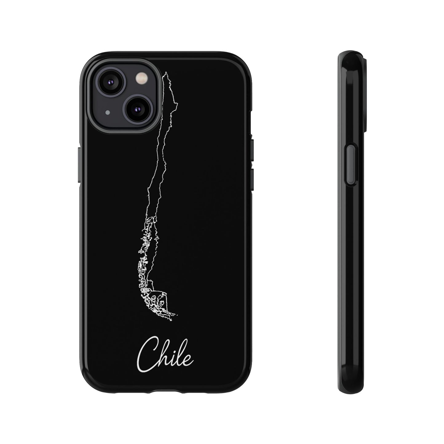 Chile Outline Phone Case – Minimal Country Map Tough Case (iPhone, Samsung, Pixel)