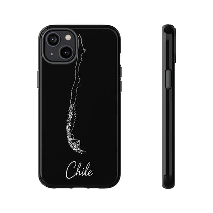 Chile Outline Phone Case – Minimal Country Map Tough Case (iPhone, Samsung, Pixel)