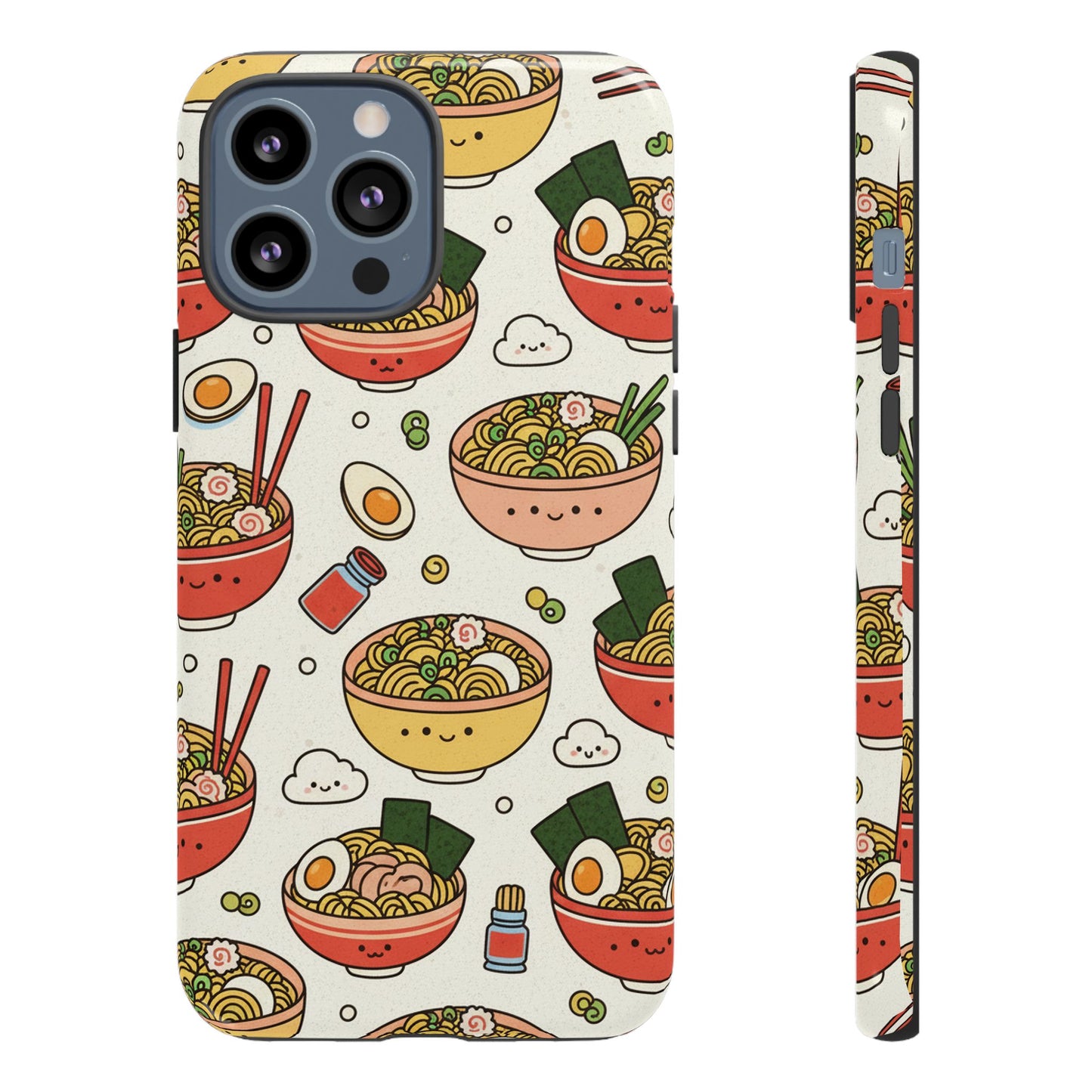 Kawaii Ramen Phone Case – Cute Japanese Food Pattern | Noodle Bowl Aesthetic Case