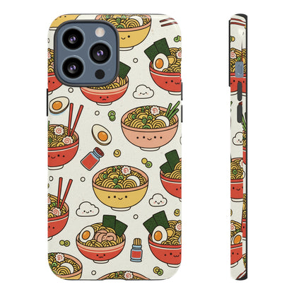 Kawaii Ramen Phone Case – Cute Japanese Food Pattern | Noodle Bowl Aesthetic Case