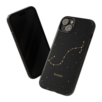 Scorpio Zodiac Constellation Phone Case – Luxe Gold Celestial Cover