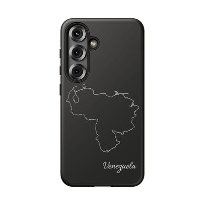 Venezuela Outline Phone Case – Minimal Country Map Tough Case (iPhone, Samsung, Pixel)